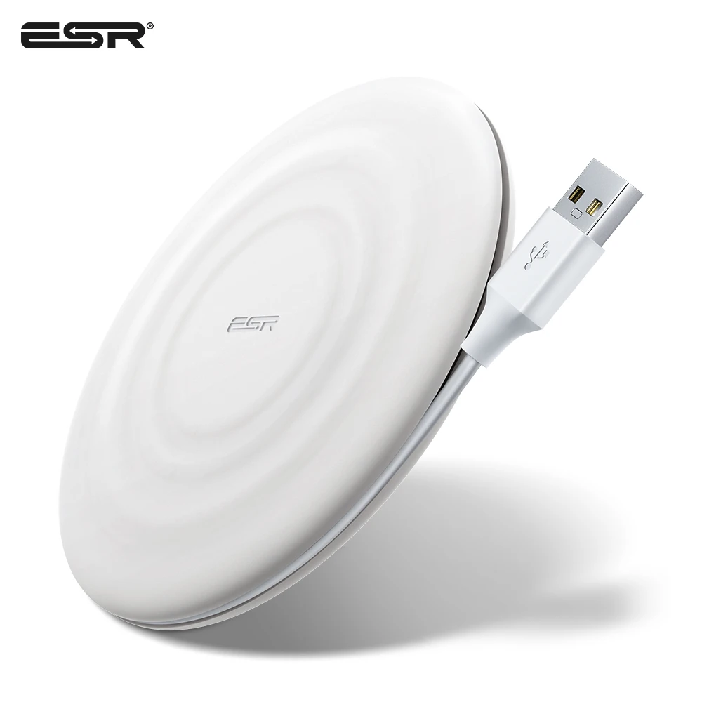 Беспроводное зарядное устройство ESR 10 Вт для iPhone 11 Pro Max Qi быстрой зарядки Samsung S10