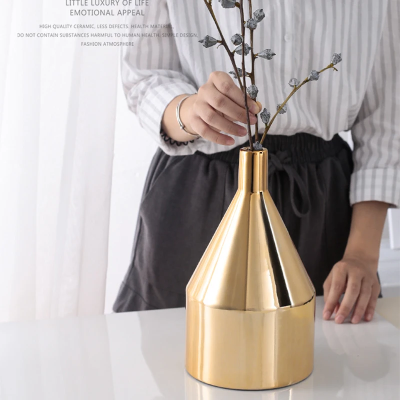 Скандинавская декоративная ваза для цветов керамическая Террариум гостиной