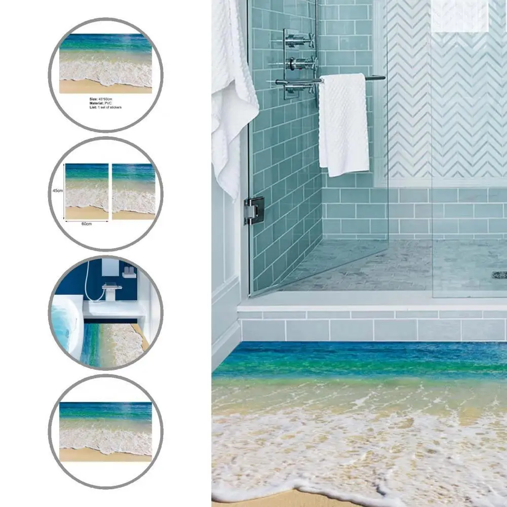

Seascape Realistic 3D Starfish Beach Floor Wall Sticker for Kitchen