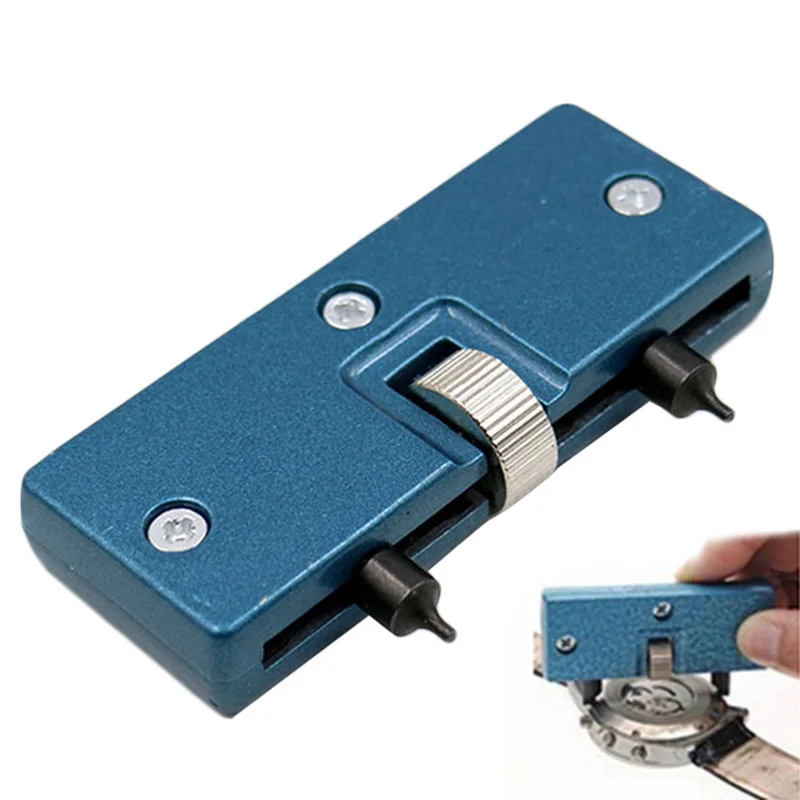 

Portable Two-legged Large-caliber Opener Kit Adjustable Watch Back Case Opener Cover Screw Remover Wrench Repair Tool