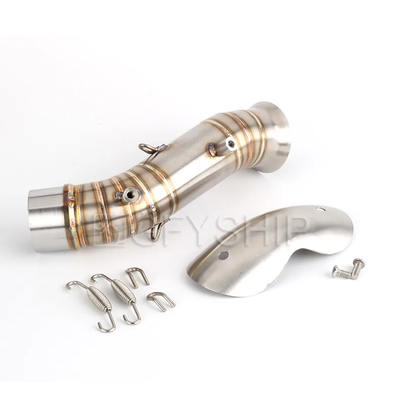 

Motorcycle For KTM 790 DUKE 2018 2019 Escape Accessories Slip-on Motorcycle Exhaust Muffler Middle Link Pipe With Heat Shield