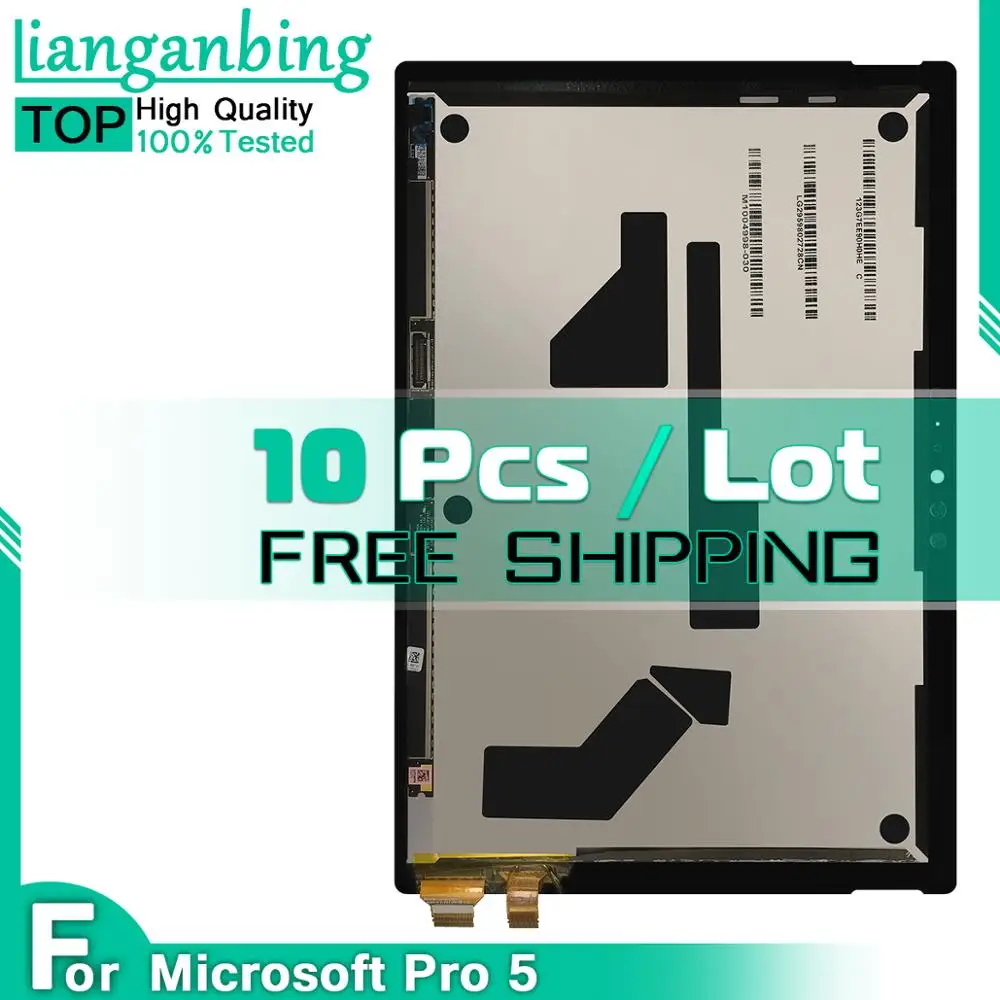 10 шт. ЖК дисплей для Microsoft Surface Pro 5 1796 LP123WQ1(SP)(A2) кодирующий преобразователь