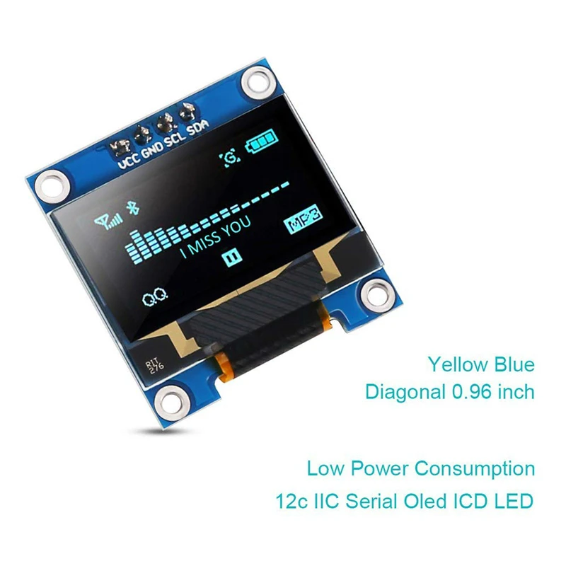 0 96 oled-дисплей синий I2C IIC Серийный 128x64 oled ЖК-дисплей ssd1309 91 дюйма OLED-дисплей модуль