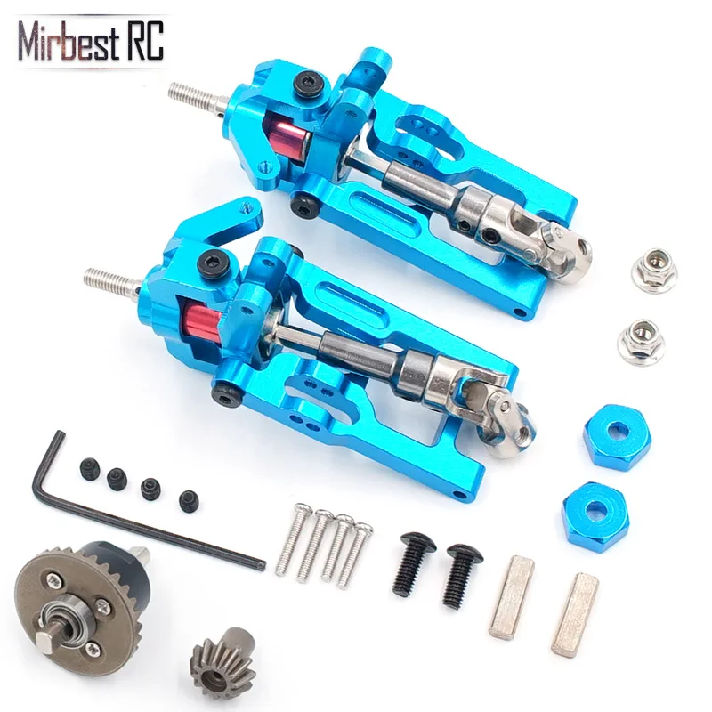 

Mirbest RC bricolage pièces pour WLtoys 12428 12423 mis à niveau en métal avant roue arbre d'entraînement avant tour CVD alliage