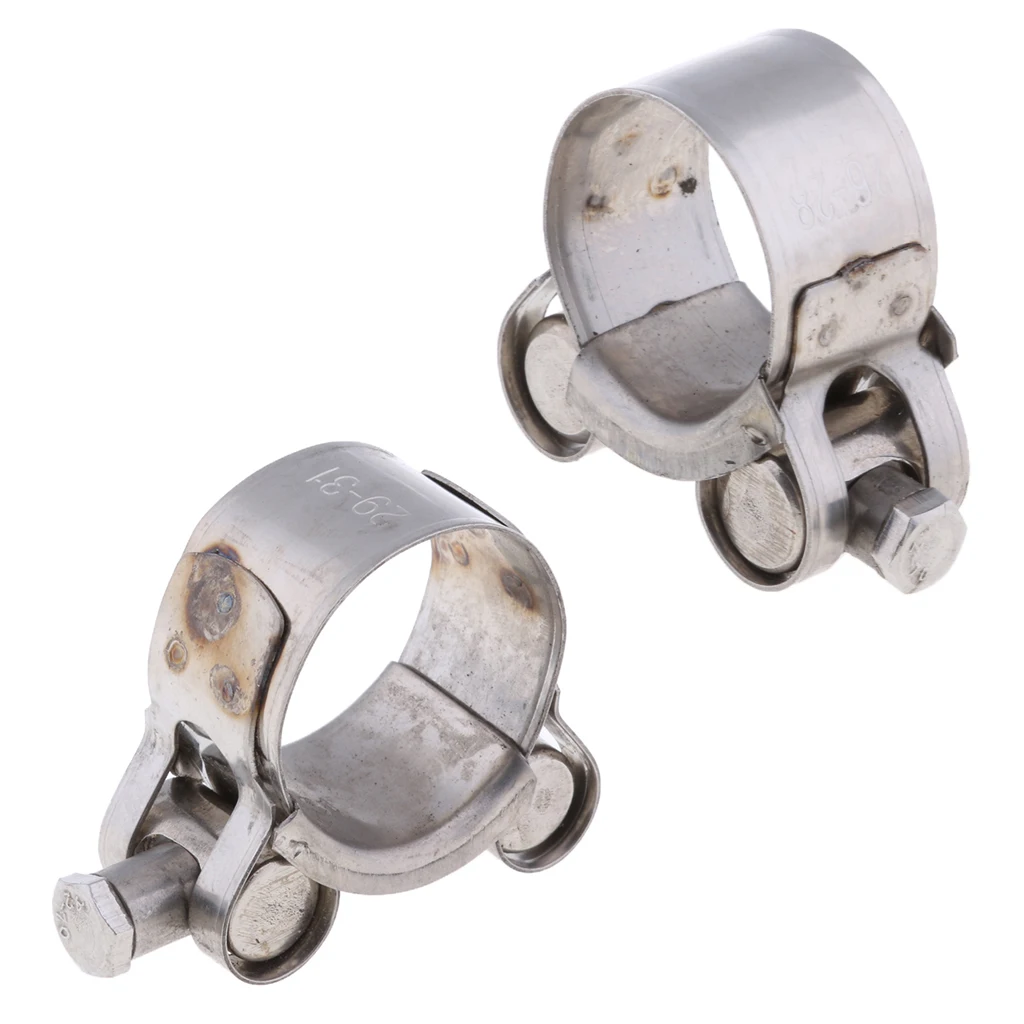 29 31 мм и 26 28 зажим выхлопной трубы мотоцикла штангенциркуль нержавеющая