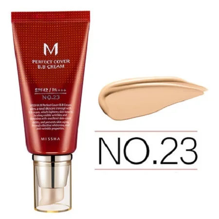2 шт.-на веки идеальное прикрытие B.B крем SPF42/PA+++(No.21 или NO.23) 50 мл - Цвет: No.23 X 2