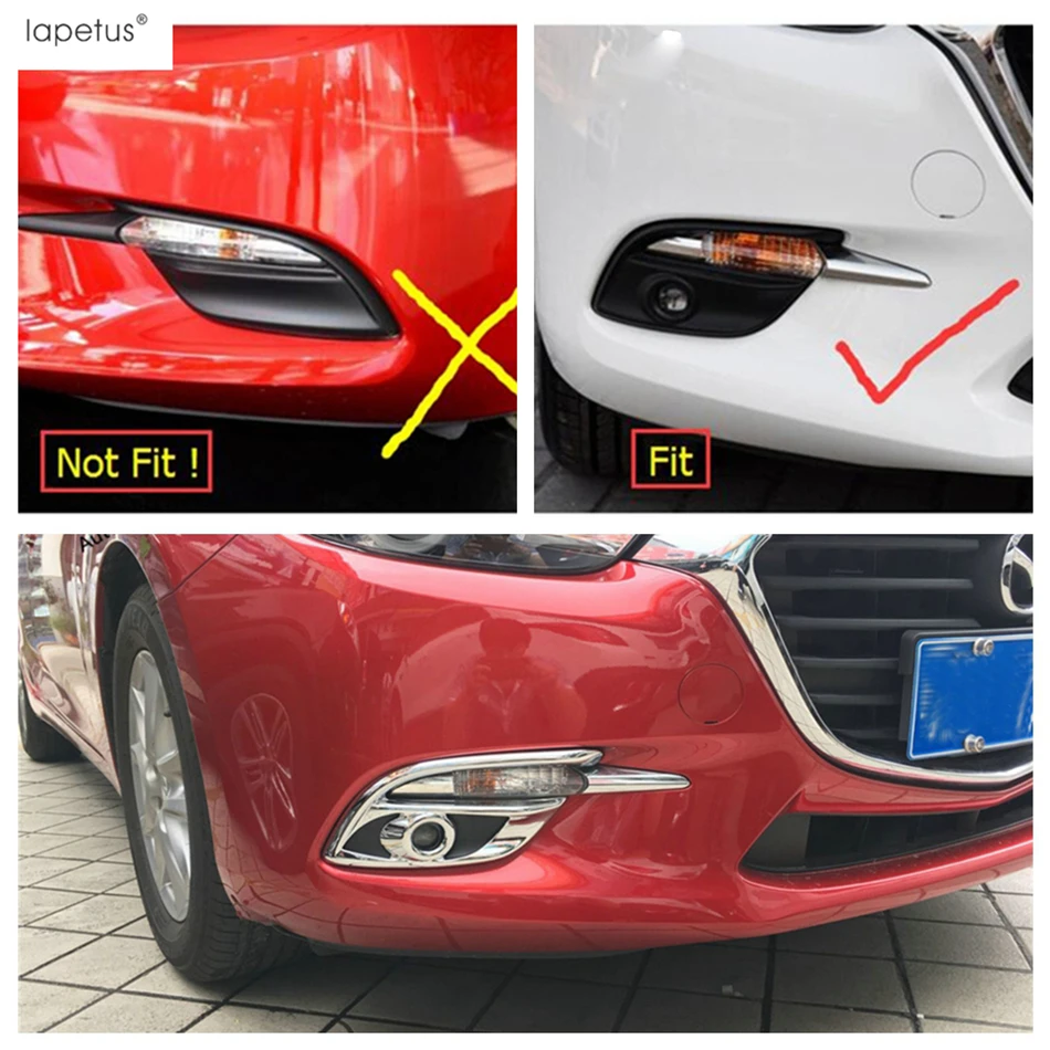 Аксессуары для Mazda 3 2017 2018 передняя лампа заднего противотуманного фонаря брови