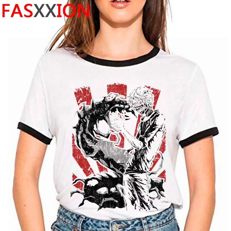 

Топ мужской летний в японском стиле, уличная одежда, топ в стиле тумблр, топ в стиле Токио, гуль, канеки Кен, 2021