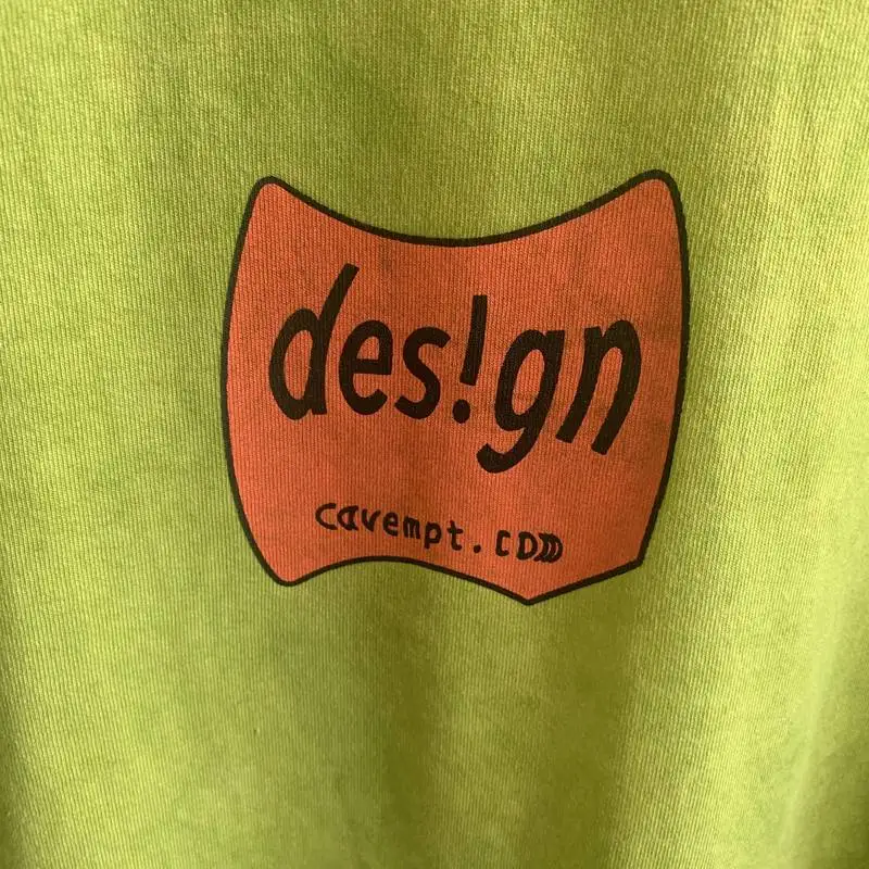 

20ss cavempt t shirt washed distressed 1:1 high quality cavempt top tee lovely style round neck kanye west cavempt t shirt