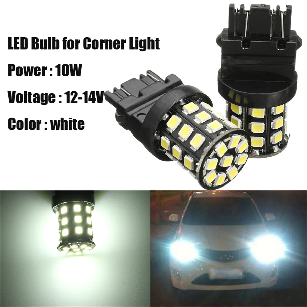 

2 шт. 2835 SMD СВЕТОДИОДНЫЙ индикатор поворота автомобиля угловой задний стоп-сигнал лампы 3056 3156 3157 4157