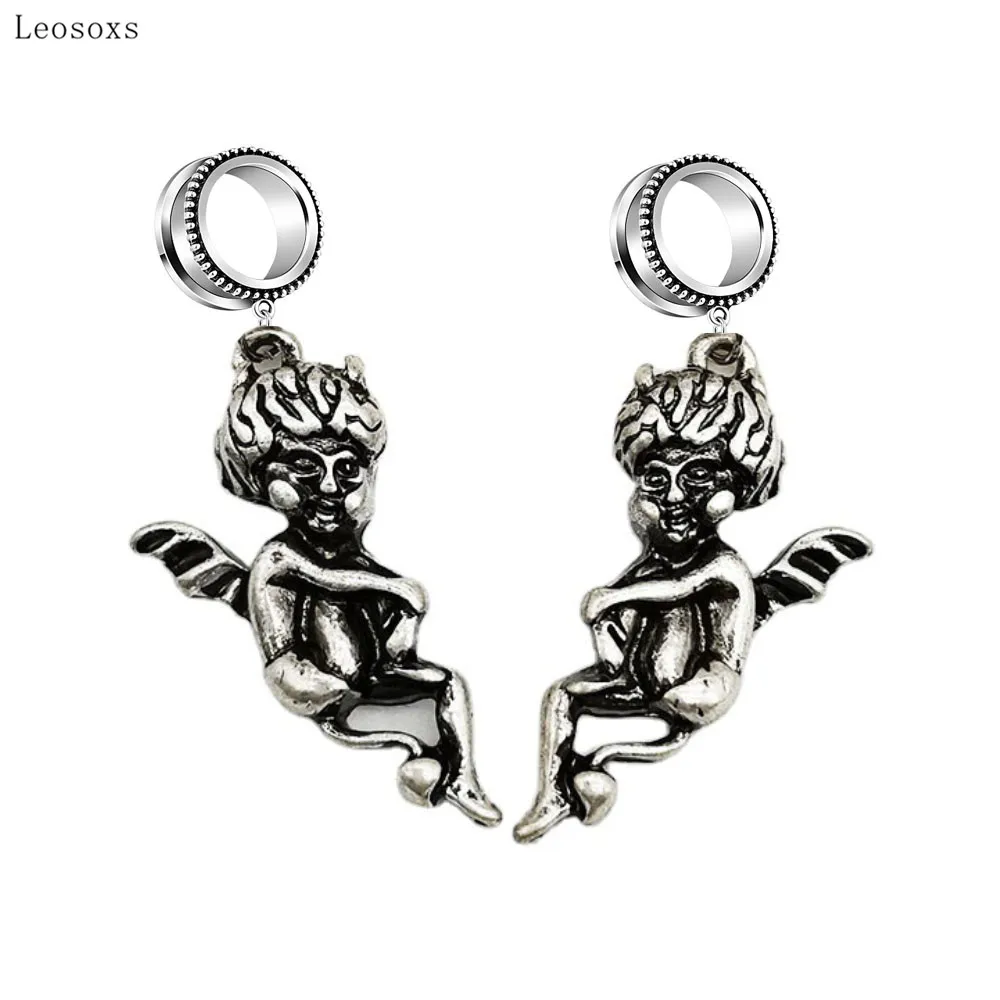 

Leosoxs 2pcs Fashion New Product Devil Ears 6mm-30mm Body Exquisite Piercing Jewelry