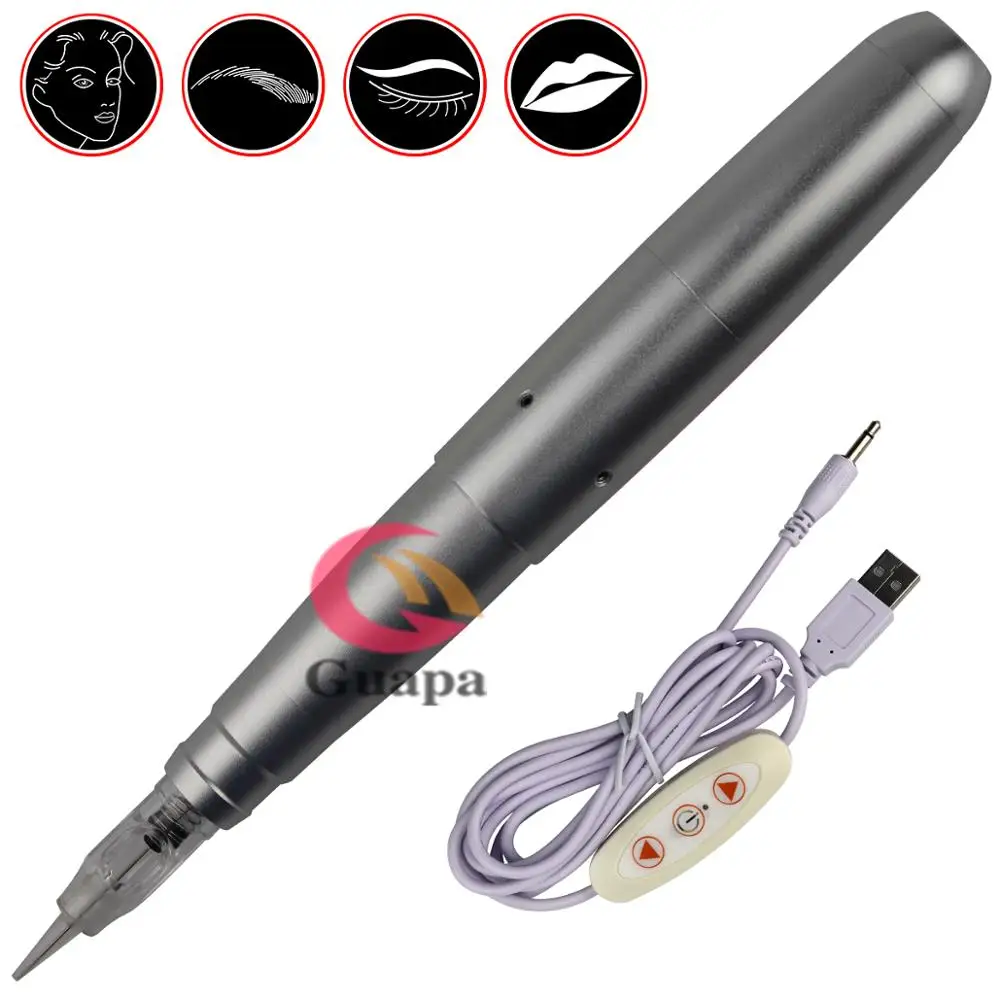 Серебряные/розовые золотые тату пистолеты ротационная машинка для