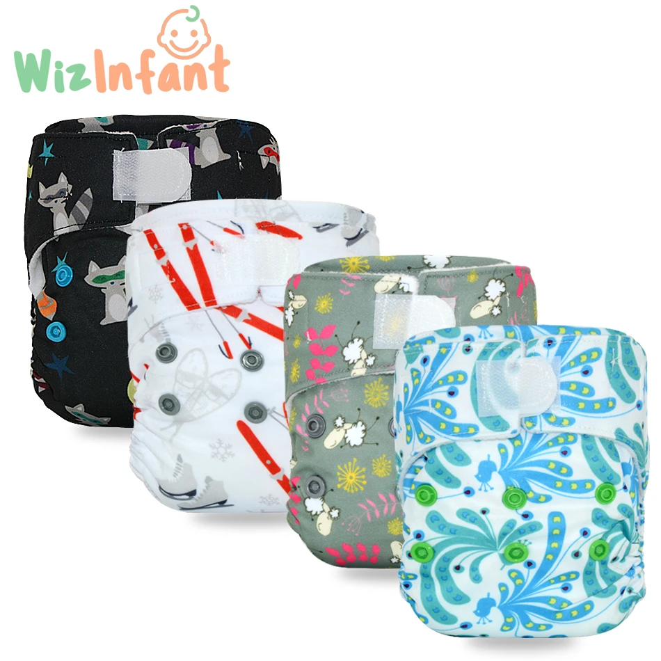 

WizInfant Polar fleece Fast Dry Newborn Washable AIO Cloth Diaper