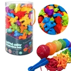 Детская Радужная игра сочетание животных познание радуга цвет сорт тонкий мотор обучение Монтессори Сенсорное образование головоломка игрушки подарки