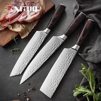 xituo 1 3pcs kitchen knife set chef knives high quality 4cr13 stainless steel meat vegetable utility paring santoku knives set