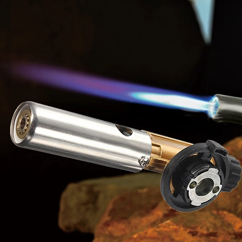 Flamethrower Burner Butane Gas Blow Torches Welding Gun Maker Torch M60 Ignition Outdoor Camping Picnic BBQ Tool |