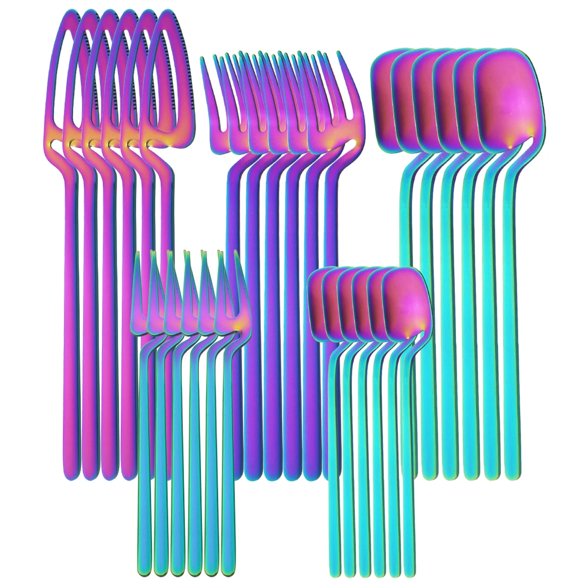 

Набор столовых приборов из нержавеющей стали, 30 шт.