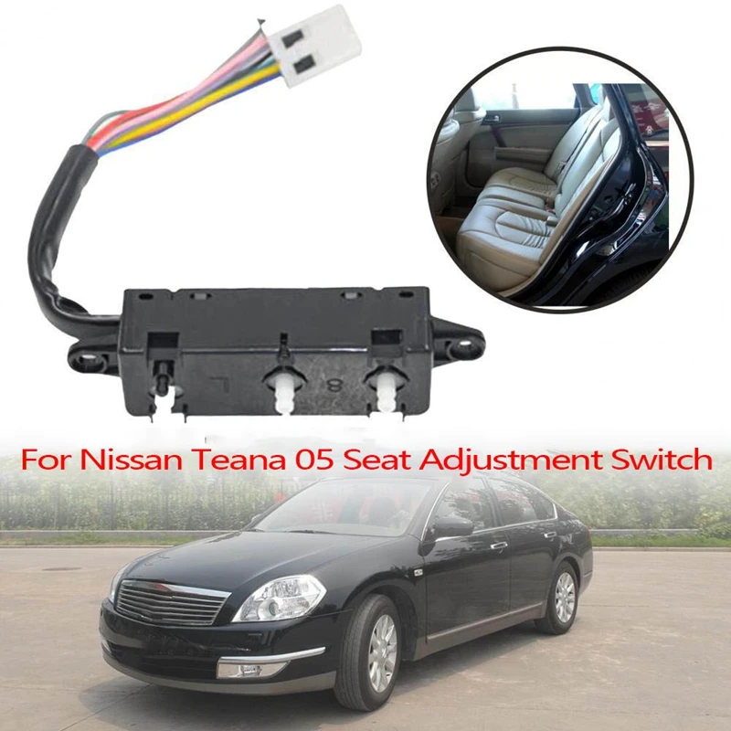 

Автомобильный Левый переключатель управления сиденьем 87066-9W10B для Nissan Teana 05, переключатель регулировки сиденья