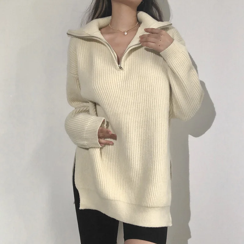 Женский пуловер с длинным рукавом Свободный Повседневный в европейском стиле