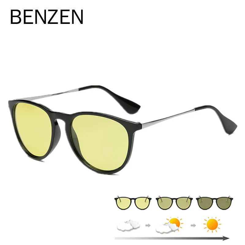 

BENZEN Luxury Photochromic Sunglasses Women Female Day Night Vision Polarized Sun Glasses Ladies Shade Oculos de sol 6753