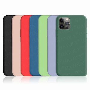 For iPhone 13 12 11 Pro Max Case Cover iPhone 13 12 Mini XR XS 6S 7 8
Plus Liquid Silicon Soft TPU Shockproof Bumper Phone Case