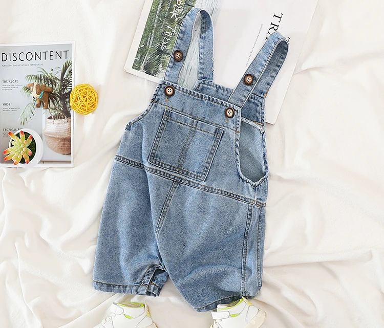 

80-100cm height new 2021 summer baby denim overall fashion style baby girl short pant kids jeans