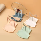 Креативная подставка для крышки кастрюли, держатели для ложек, компактный кухонный Органайзер, пластиковый Подставка для ложки