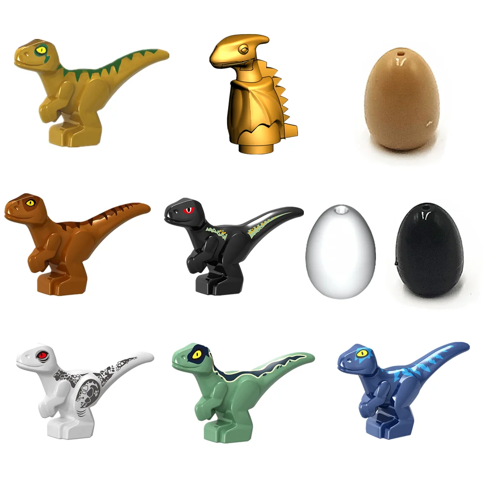 Строительные блоки динозавра Юрского периода город тиранозавра индораптора