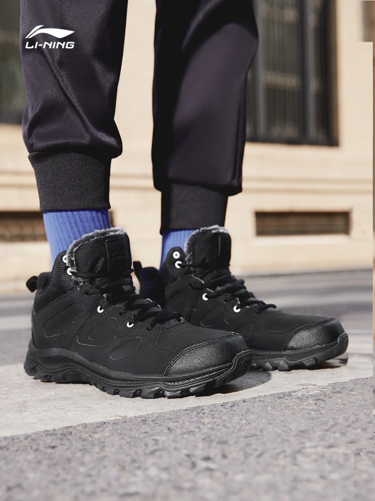 Li Ning 2017Q4 новые мужские походные ботинки Hi походная обувь теплая классические