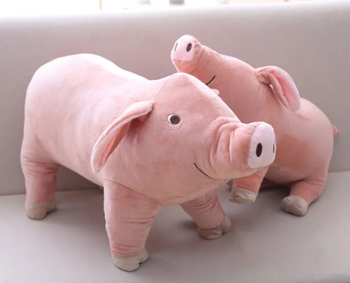 

50cm Cute Stuffed Cartoon Pig Pillow Soft Animal Pig Doll Kawaii Pig Pillow Funny Kids Toy Birthday Gift Pink Pig Seat Cushion