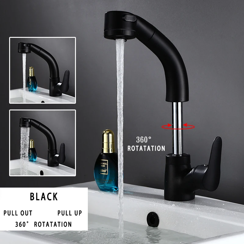 

NEW Latest Kitchen Faucet Pull out Pull up Swivel Kitchen Sink Faucet Mixer Kitchen Vanity Faucet Luxury Water Tap mixer