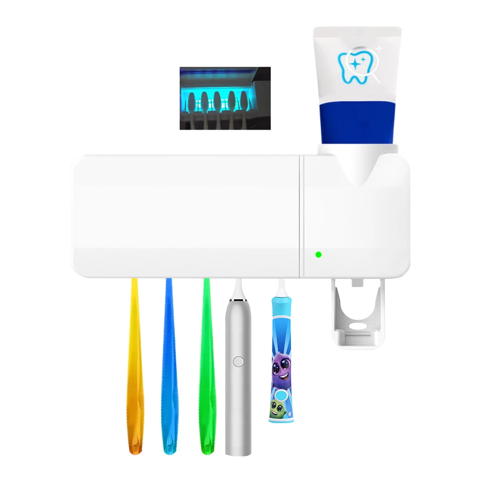 Антибактериальный 2 в 1 УФ-светильник стерилизатор для зубной щетки с