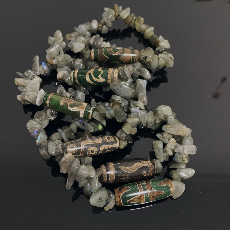 Натуральные тибетские браслеты дзи из агата Исцеляющие молитвы Будды с 9 глазами