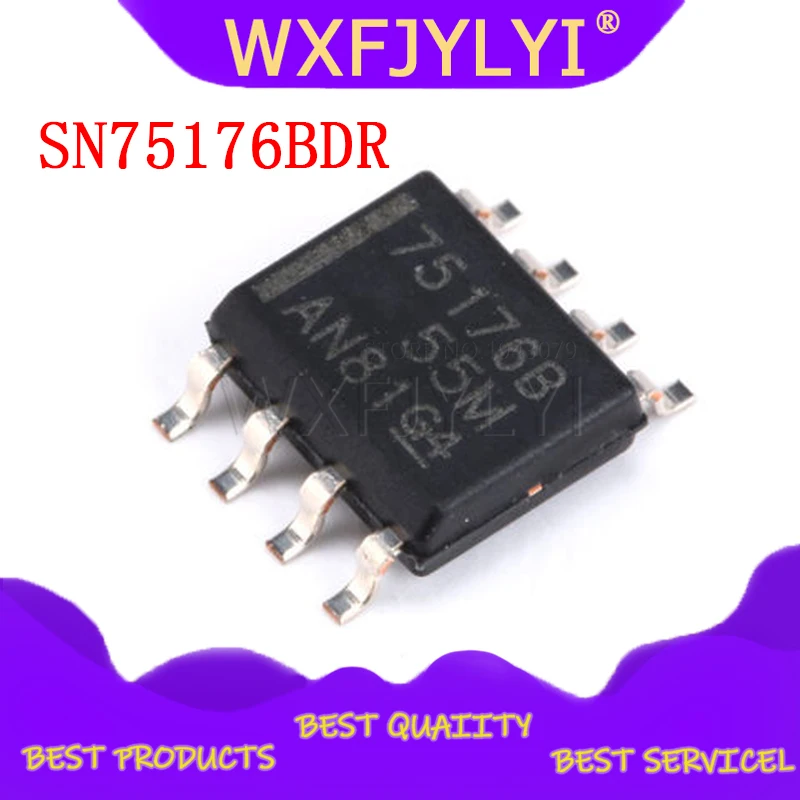 10 шт./лот 75176 SN75176BDR SN75176BD SN75176B SN75176 SOP8|integrated circuit|circuitcircuit integre |