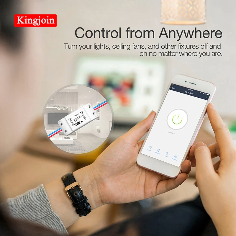 

Itead Sonoff Smart Wifi Switch DIY Smart Wireless Remote Switch Domotica Wifi Light Switch Smart Home Controller Work with Alexa