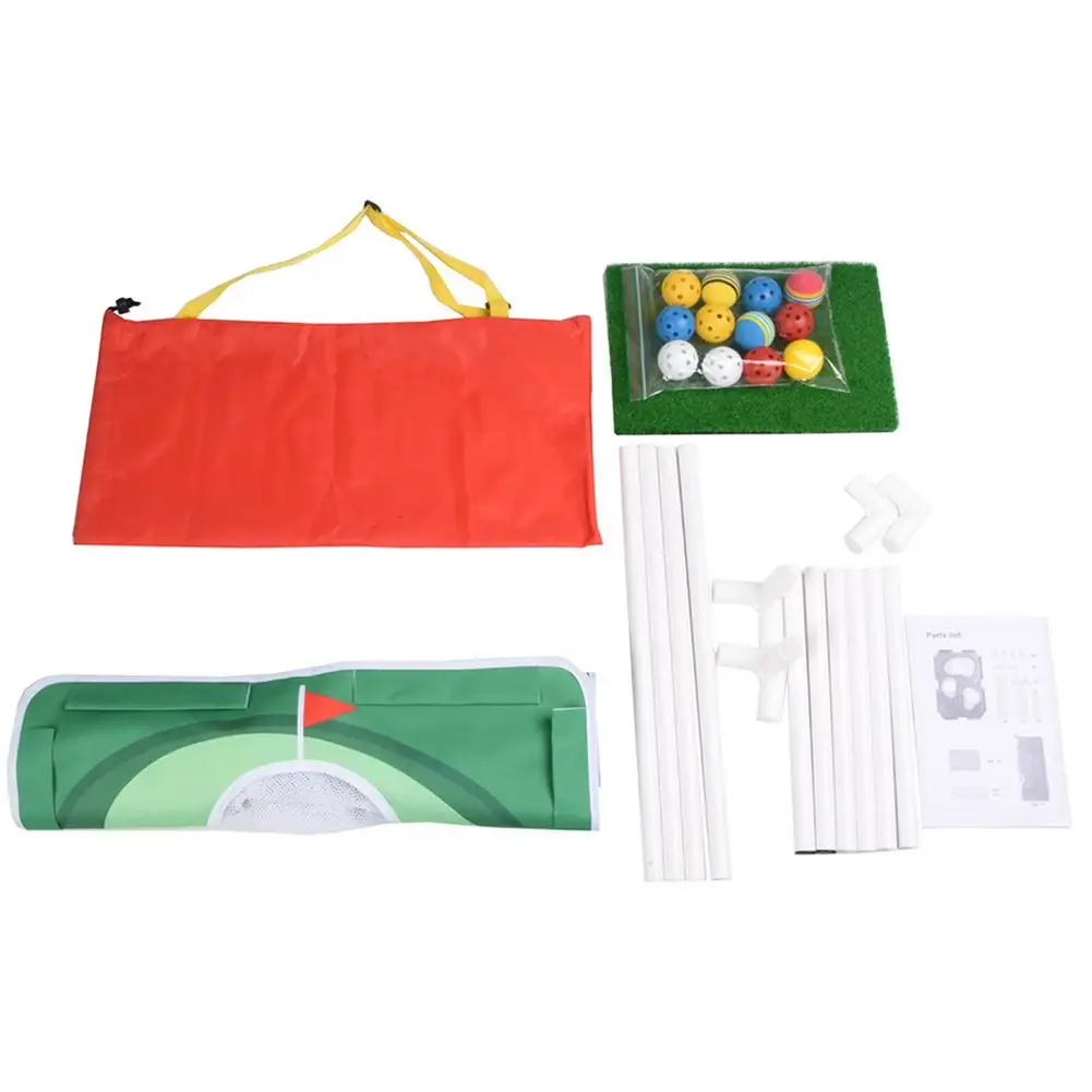 

Golf Cornhole Game Set Adults Pop Up Golfing Chipping Kit Golf Training Target Net With Portable Storage Bag Golf Exercise Aids