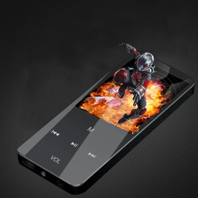 8 ГБ MP3 музыкальный плеер 1 дюймов Sreen HIfi контактный ключ fm радио с динамиком