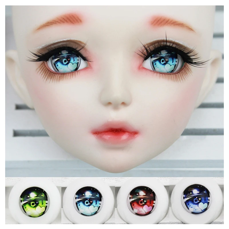 BJD глаза Кукла мультфильм глазного яблока 14 мм 24 для 1/6 1/4 1/3 SD DD кукла аксессуары