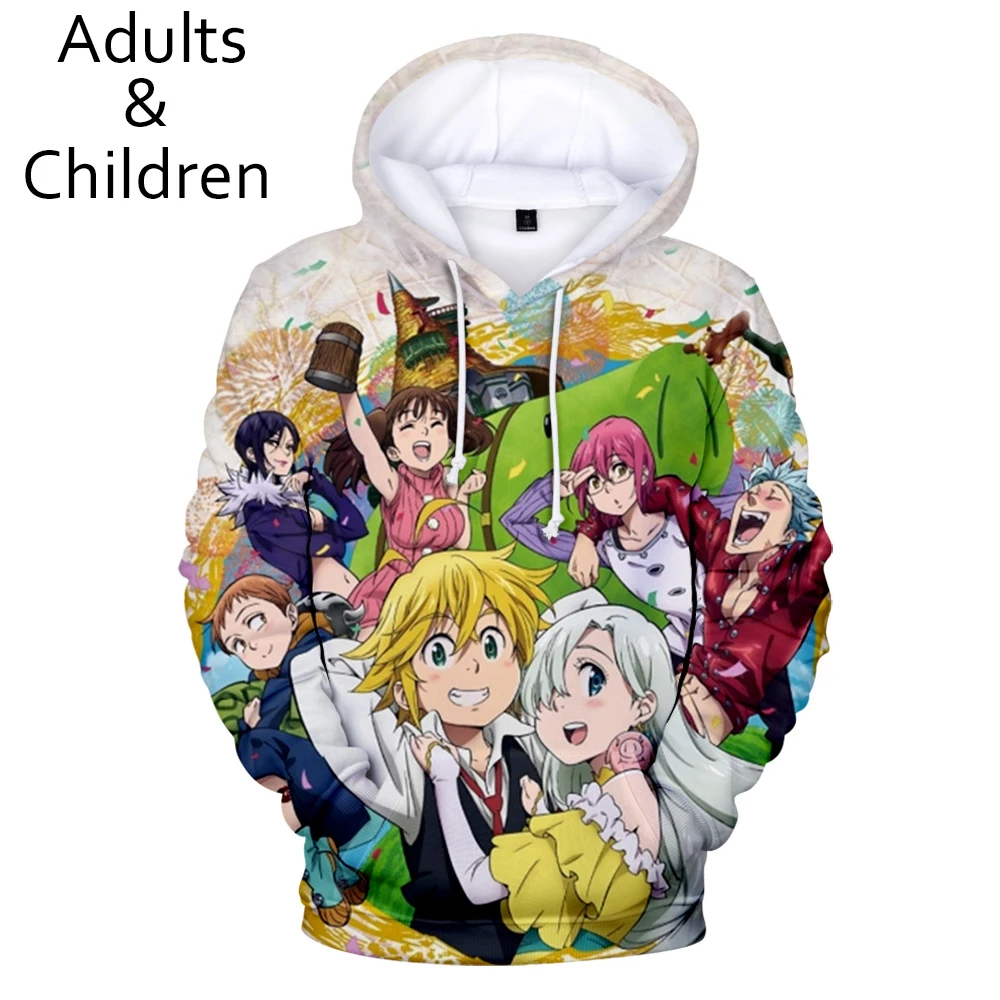 Толстовка Мужская/женская с капюшоном Свитшот Семь смертных грехов 3D рисунком