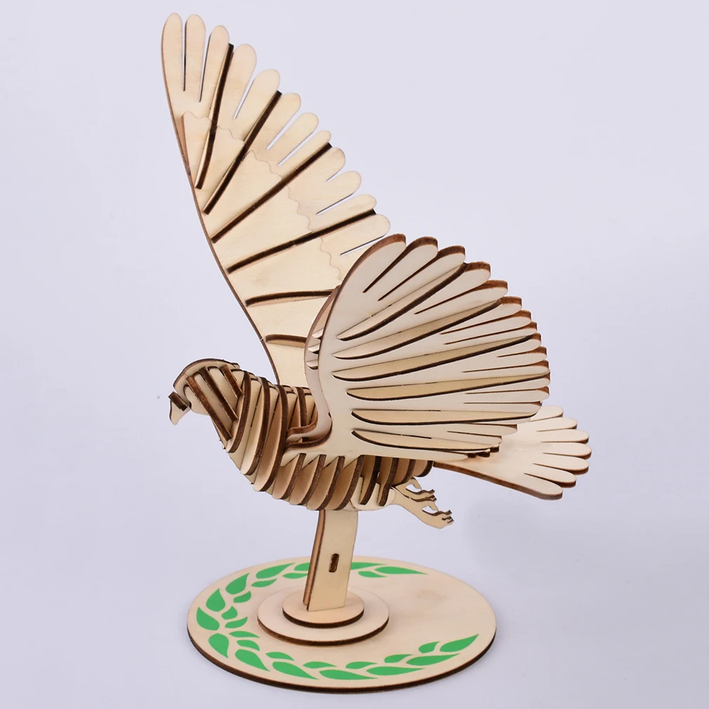 

Creative Children's Wooden Puzzle Peace Dove 3D Puzzles DIY Kingergarden Art Craft Handmade Toys For Children DIY Education Toy