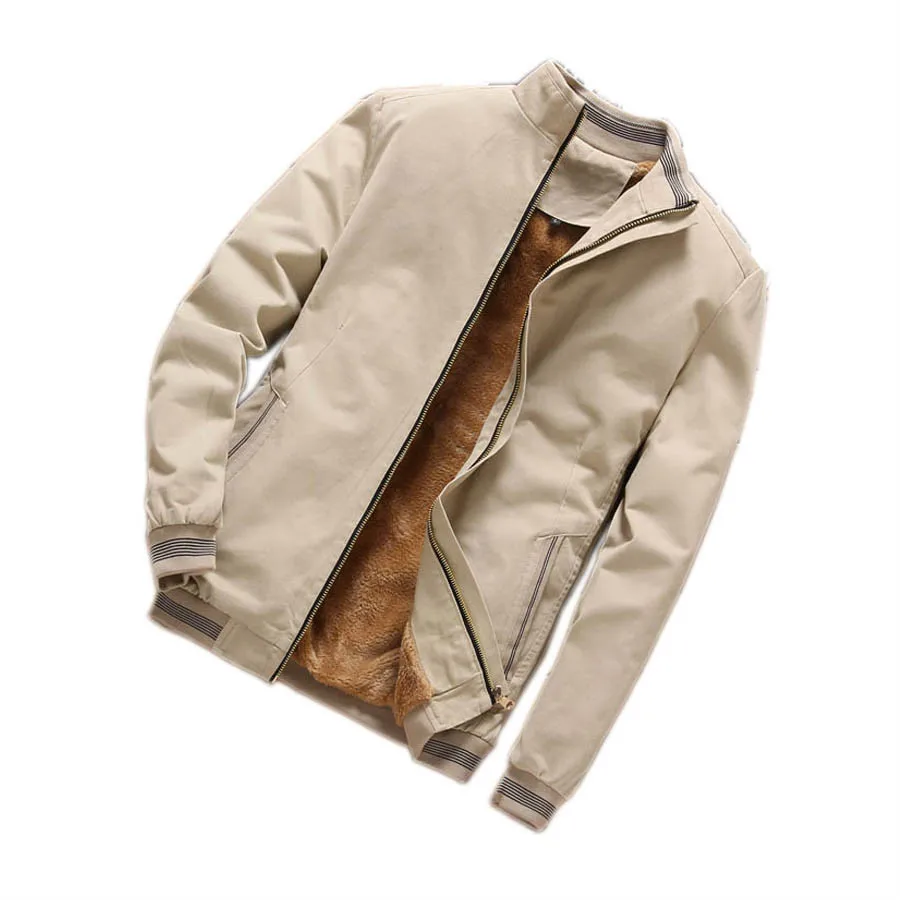 Новинка 2018 деловая Мужская Осенняя зимняя теплая куртка размера плюс M 4XL удобная