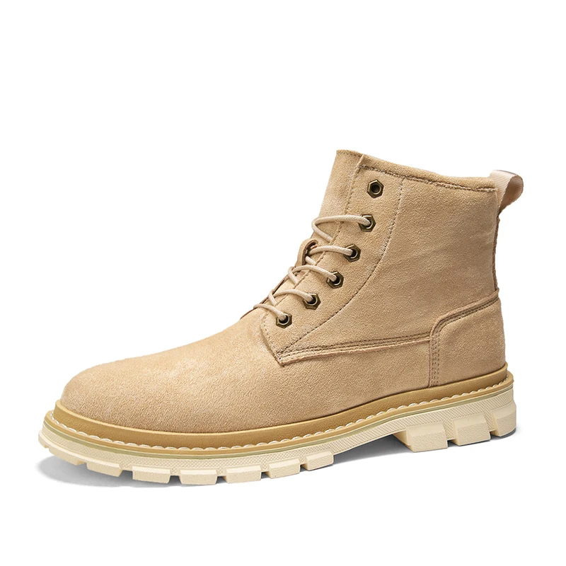 Модная зимняя обувь мужские военные ботинки уличные теплые зимние полуботинки