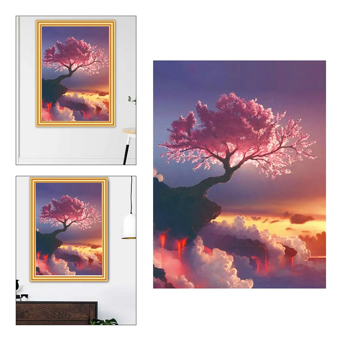 

5D Diamond Painting Landscape Tree DIY Fantasy Cross Stitch Kit Full Drill Square Embroidery Mosaic Art Picture Home Decor Gift