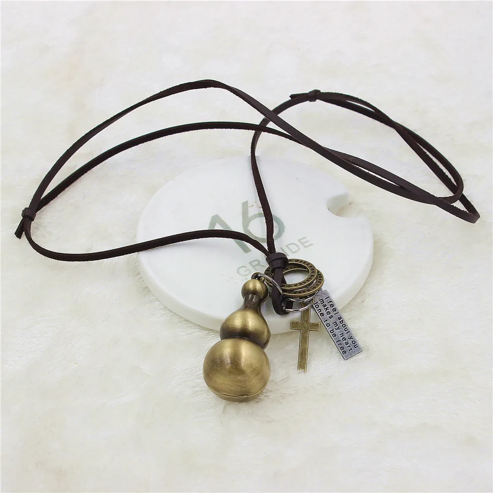 Ювелирные изделия DGW ожерелья и подвески в виде тыквы винтажное кожаное ожерелье