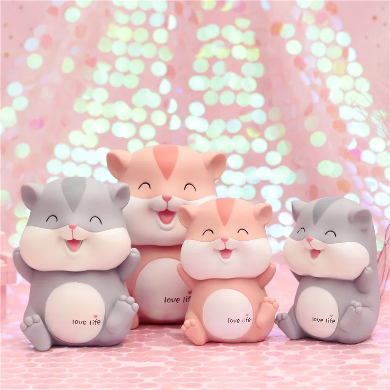 

Cute Animal Mouse Safe Piggy Bank Resin Crafts Deposit Box Children's Money Saving Bank Birthday Gifts Hidden Cash Boxes Kawaii