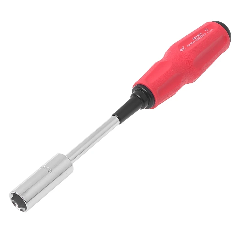 

Hollow-Shaft Nut Driver Hex Bit Socket Key Wrench Screwdriver Hand Tool 7-14mm