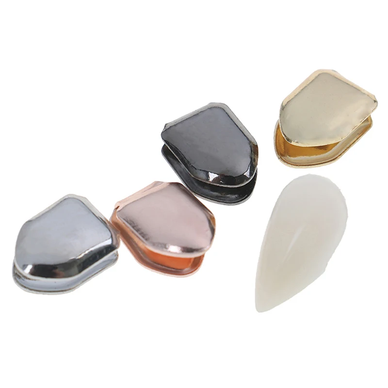 

Gold Plated Hip Hop Teeth Grillz Caps Top Or Bottom Grill False Teeth Whitening Gold Plated Small Single Tooth Cap