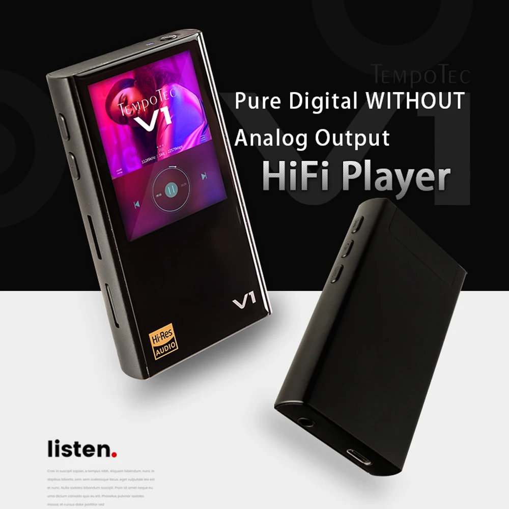 

TempoTec Variations V1 Hifi Digital MP3 Player Without Analog And Supports Bluetooth LDAC IN&OUT For USB DAC&AMPLIFIER