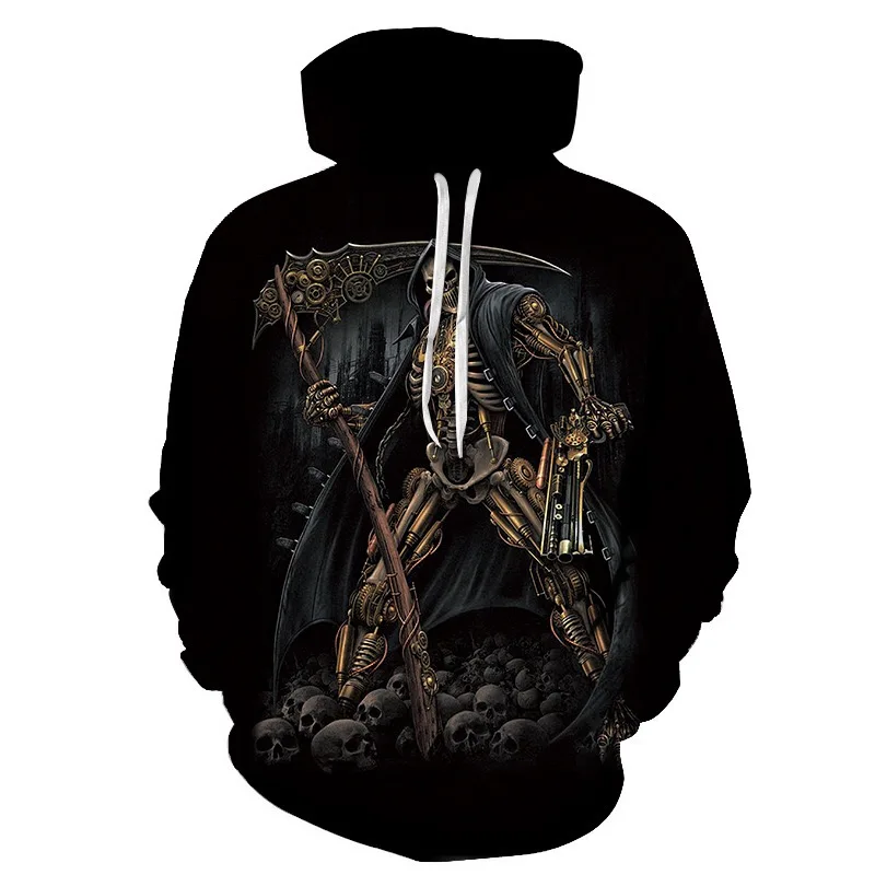 wy712 New Hot Fashion 3D HD Printing Skull Autumn Hoodies Series Men / Women Autumn And Winter Sweatshirt Hip hop Hoodies S-6XL - Цвет: wy712