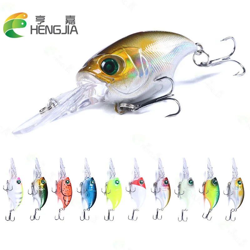 

HENGJIA 1pcs 7.5cm 11g Crankbait Fishing Lures Wobblers Hard Baits Minnow Fishing Tackle